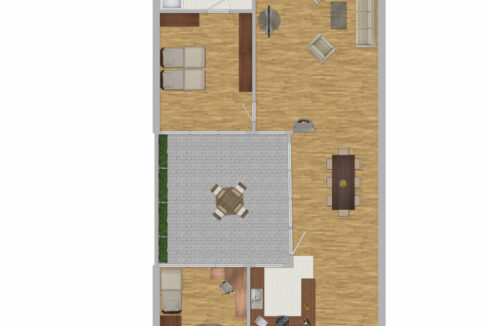 Grundriss neu möbliert