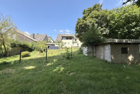 Blick vom unteren Grundstück