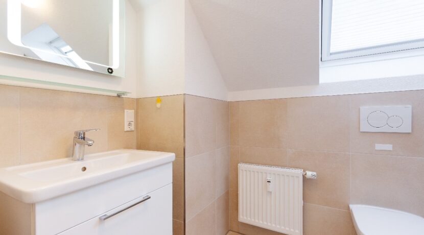 Badbereich im Dachgeschoss
