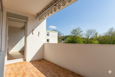 Loggia mit Süd-West-Ausrichtung