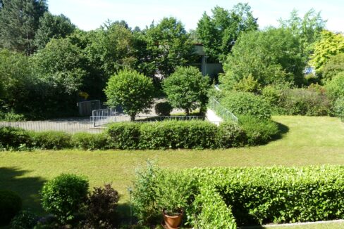 Balkonblick in der Sommerzeit