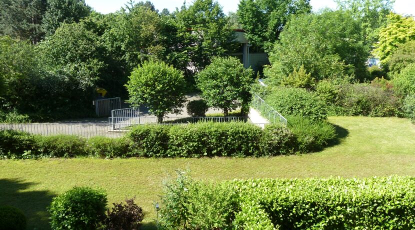 Balkonblick in der Sommerzeit