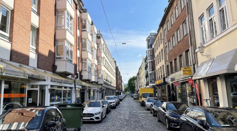 Blick in die Hohe Straße