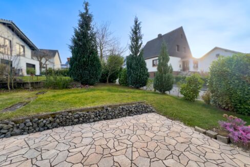 Ansicht Terrasse + Garten