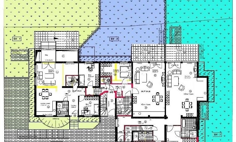 Lageplan mit Sondernutzungsrechten
