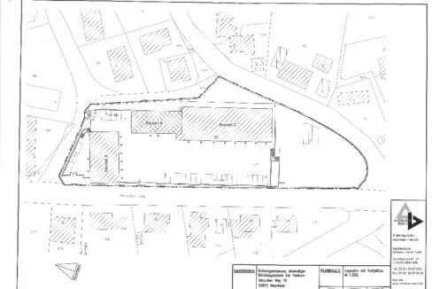 Lageplan mit Gebäuden