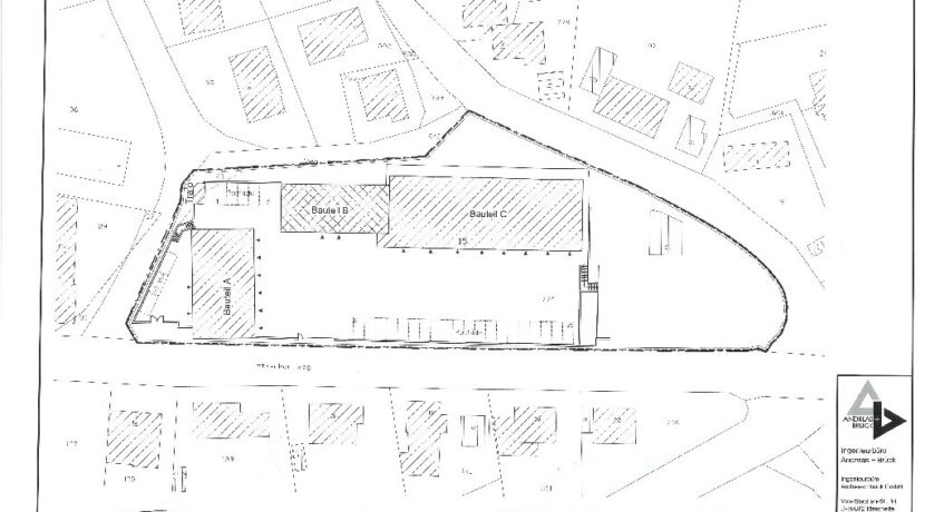 Lageplan mit Gebäuden