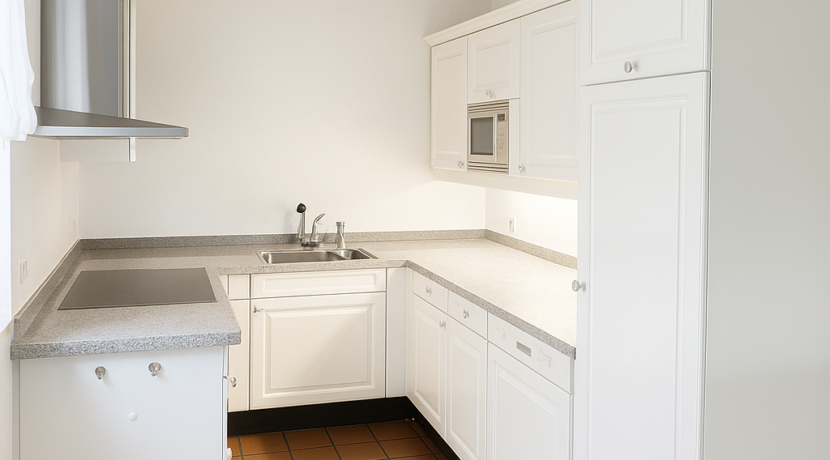 Teiloffene Küche KI bearbeitet