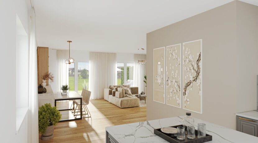 Wohn-/Esszimmer (Visualisierung)