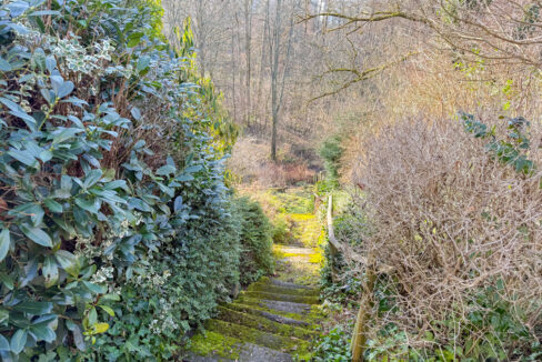 Abgang zum unteren Grundstücksbereich