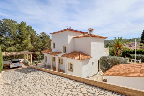 lange Auffahrt mit Carport - Entree