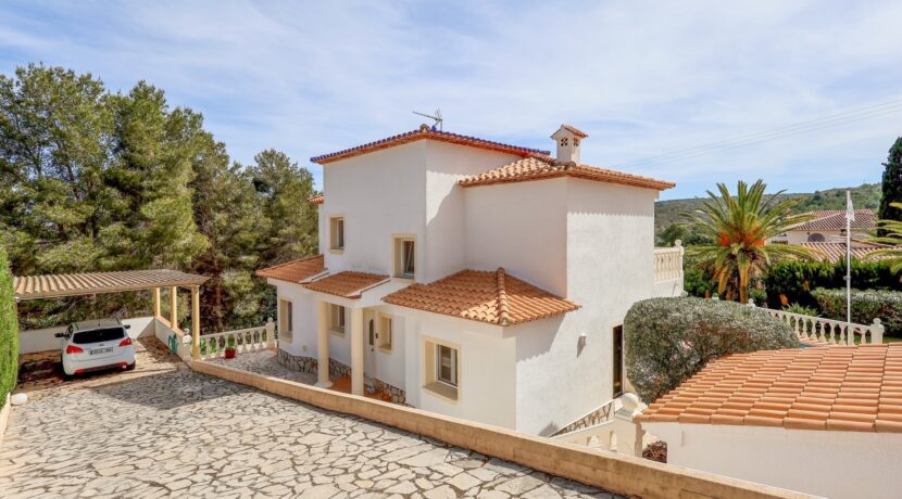 lange Auffahrt mit Carport - Entree