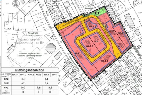 Ausschnitt aus B-Plan