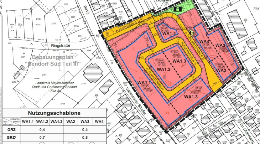 Ausschnitt aus B-Plan