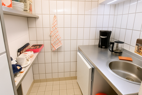 Teeküche im Untergeschoss