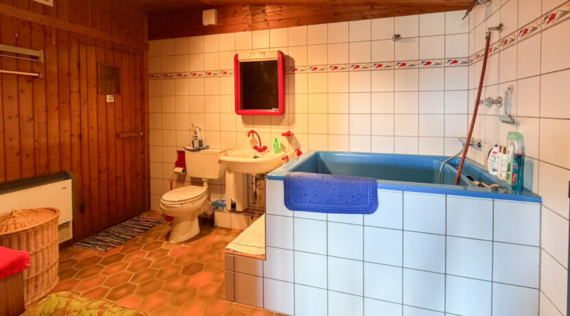 Badezimmer mit Sauna