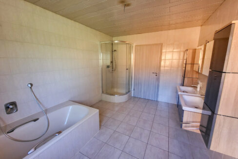 Tageslichtbad mit Wanne und Dusche EG