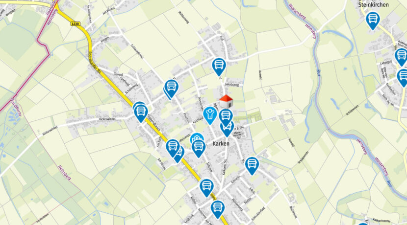 Geolyzer Kartenausschnitt