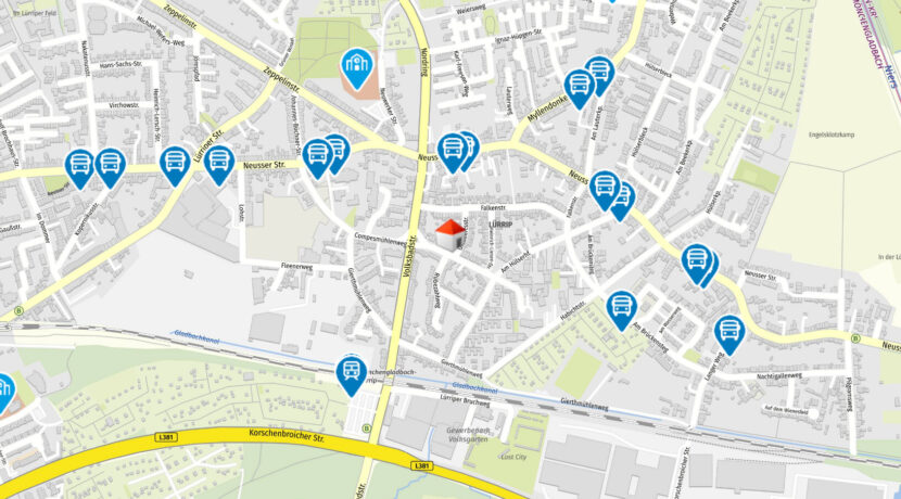 Geolyzer Kartenausschnitt