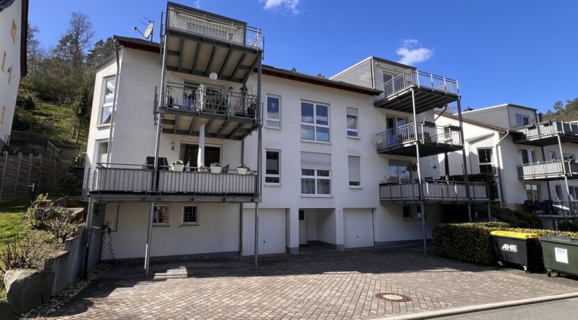 Rückansicht + PKW-Stellplätze