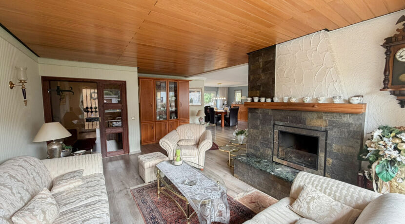 2. Wohnzimmer mit Kamin (EG)