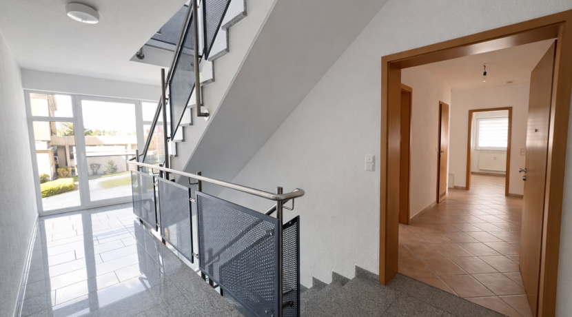 Das gepflegte Treppenhaus