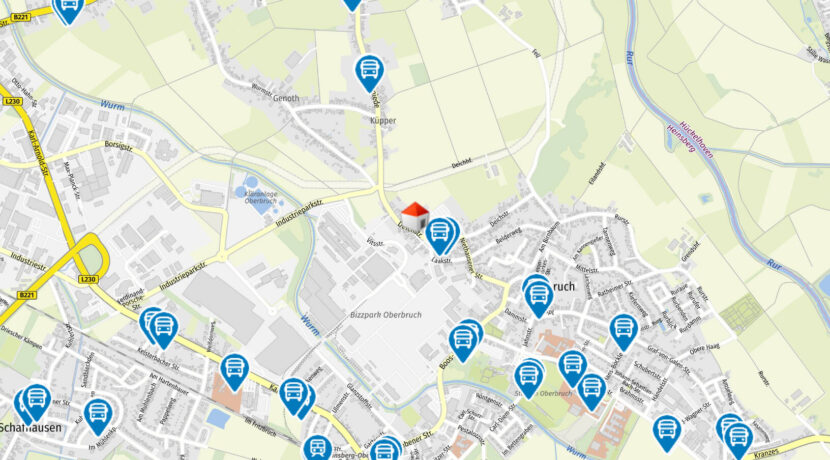 Geolyzer Kartenausschnitt