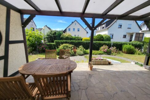 Blick auf die Terrasse