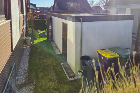 Blick zur Garage