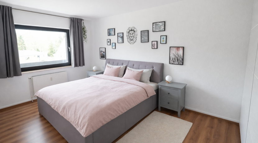 Das ca. 14 m² große Schlafzimmer