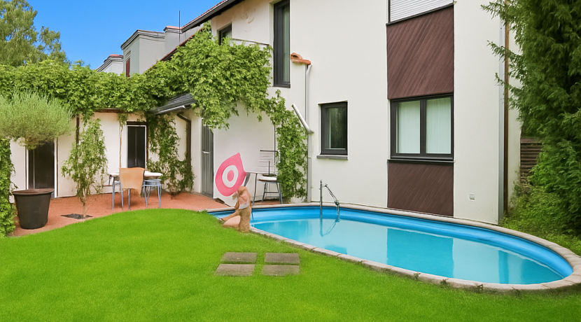 Garten mit Pool
