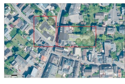 Luftbild mit Darstellung Gesamtprojekt