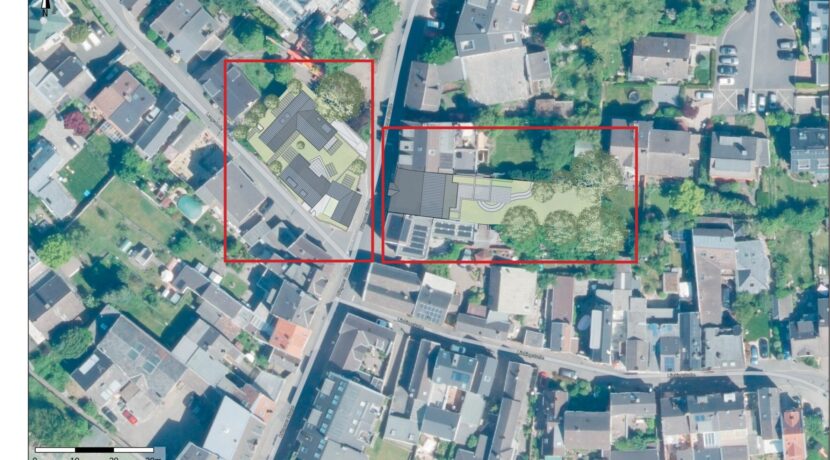 Luftbild mit Darstellung Gesamtprojekt