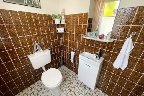 Haushälfte lins - Gäste-Toilette mit Fenster
