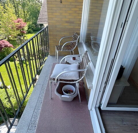 Haushälfte links Balkon