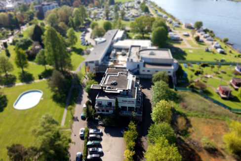 Draufsicht-Hotel