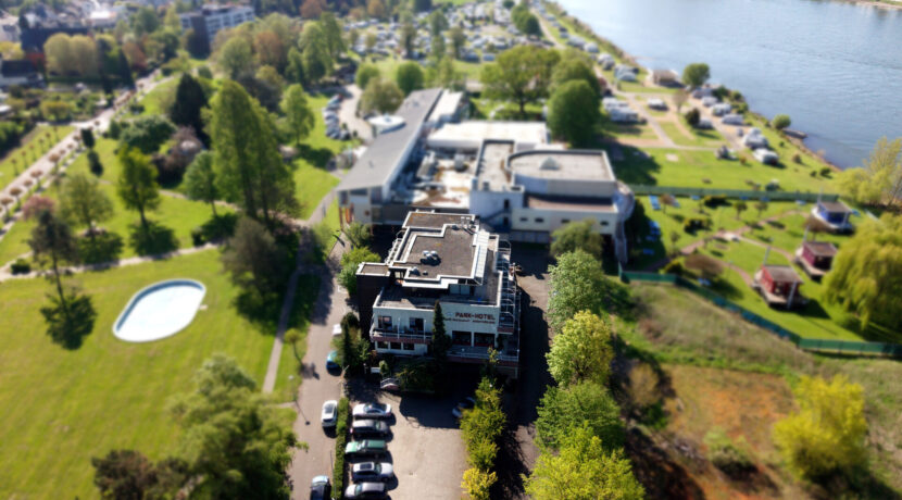 Draufsicht-Hotel