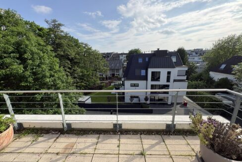 Blick vom Balkon Richtung Mühlengraben