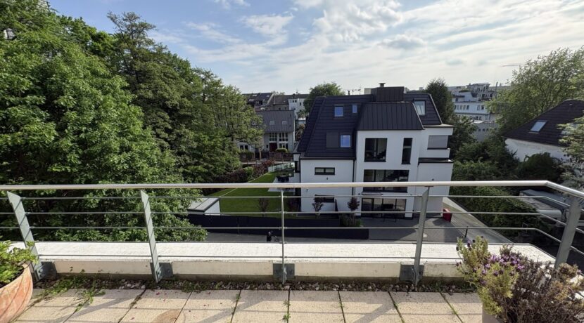 Blick vom Balkon Richtung Mühlengraben