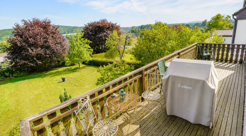 Ausblick vom Balkon