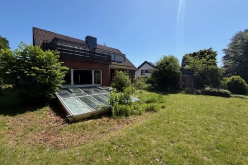 Rückansicht des Hauses