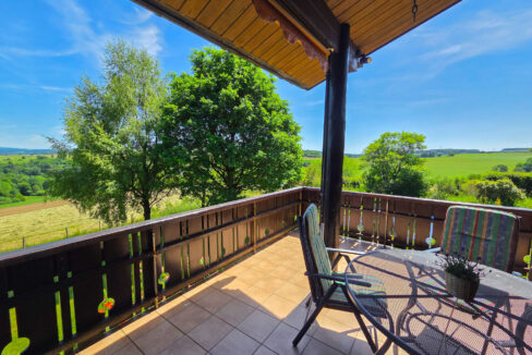 Blick vom Balkon