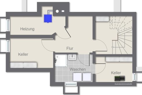 Grundiss Kellergeschoss