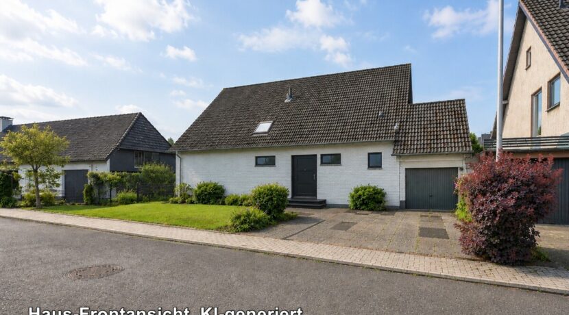 Haus-Frontansicht, KI-generiert