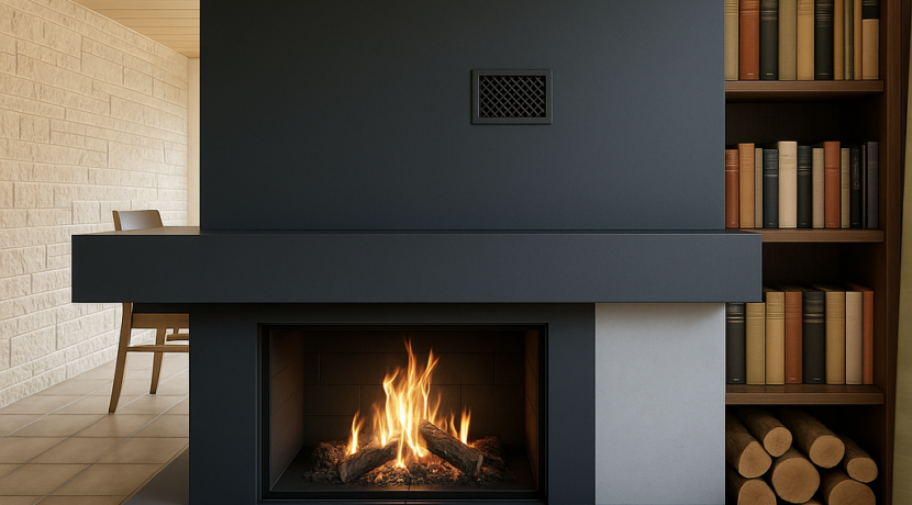 Möglicher modernisierter Kamin im Erdgeschoss