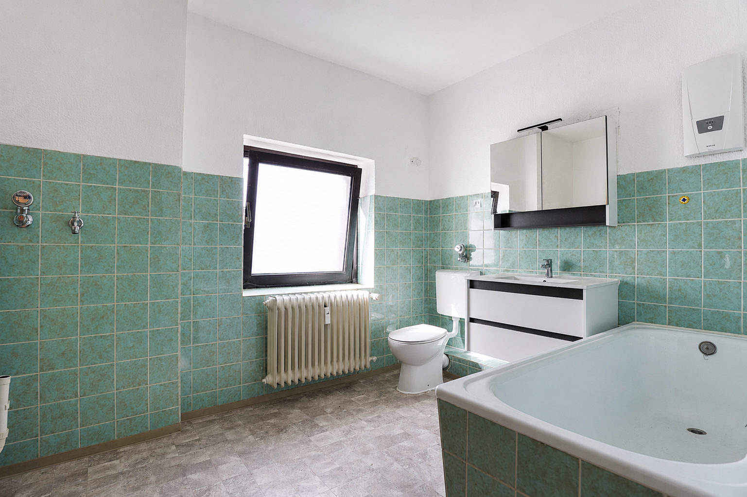 Ca. 80m² große 3-Zimmer-Wohnung mit offenem Wohn-/​ Essbereich und Tageslichtbad - Photo 2