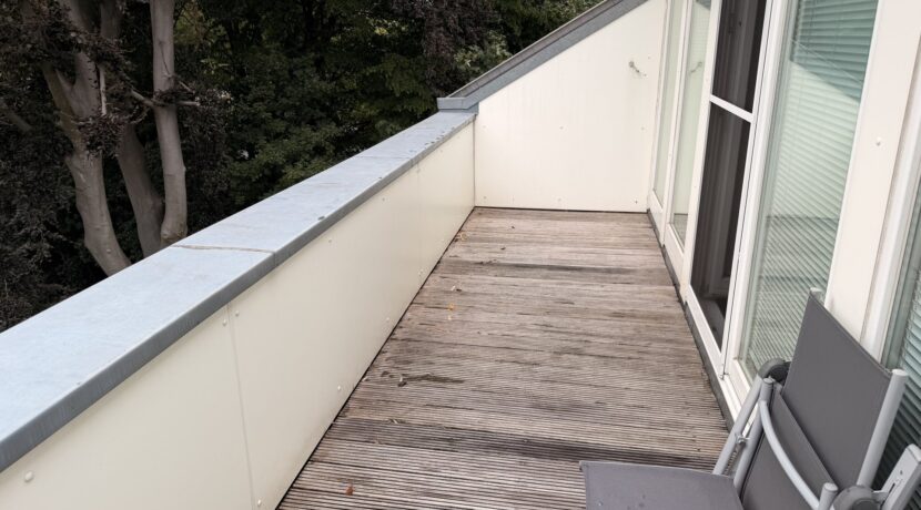Balkon mit Westausrichtung