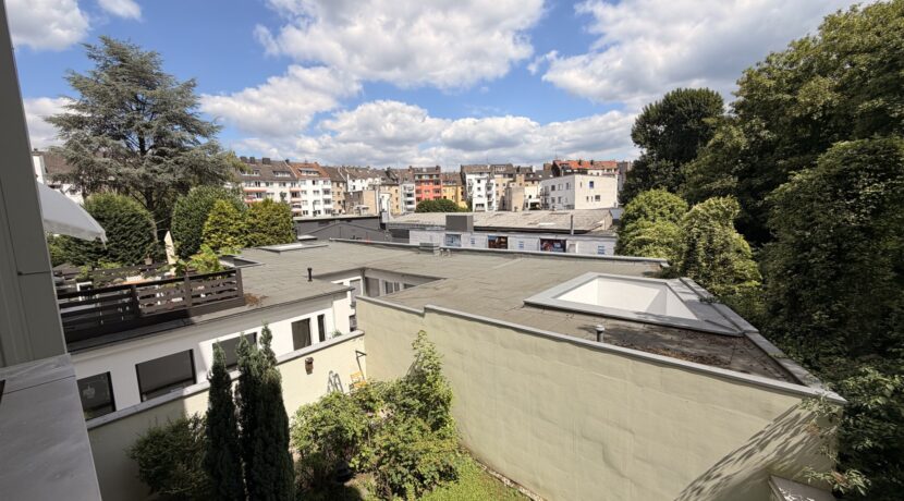 Blick vom Balkon