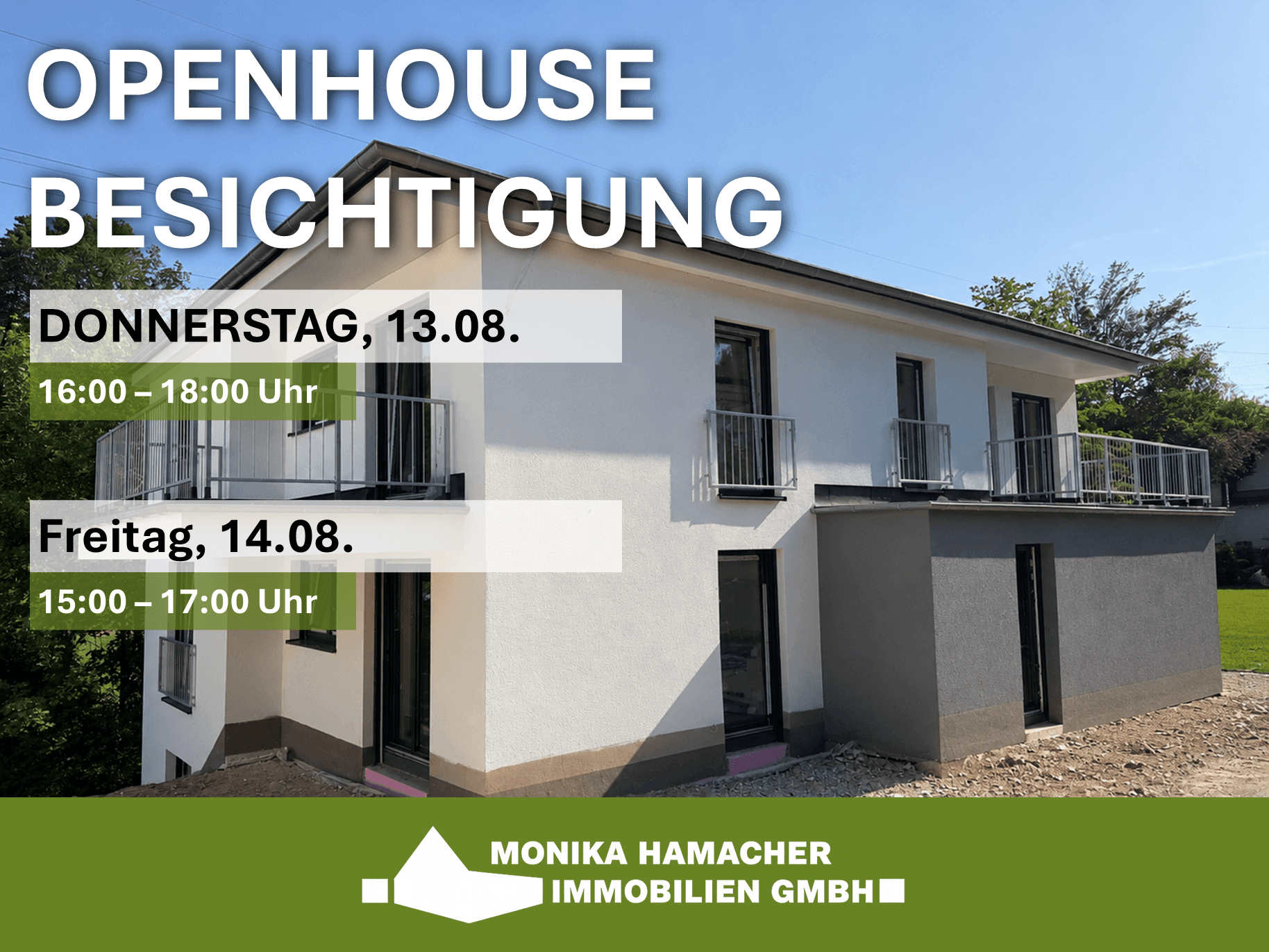 Neubau-Erstbezug! 2-3-Zimmer-Wohnungen mit Balkon/Terrasse oder Garten