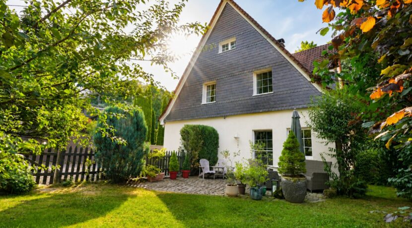 Gartenansicht des Hauses